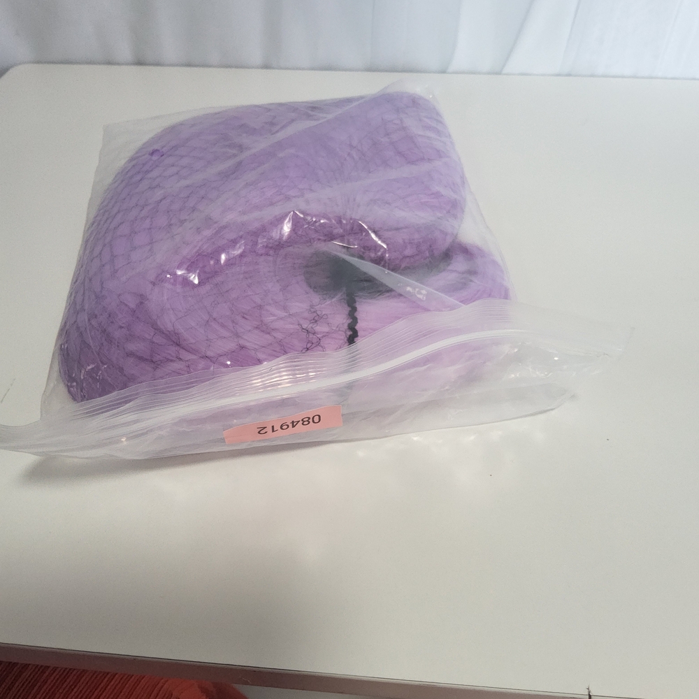 Short Bob Hair‎ Wigs 12" Straight with Flat Bangs Synthetic Colorful Purple - Picture 3 of 3